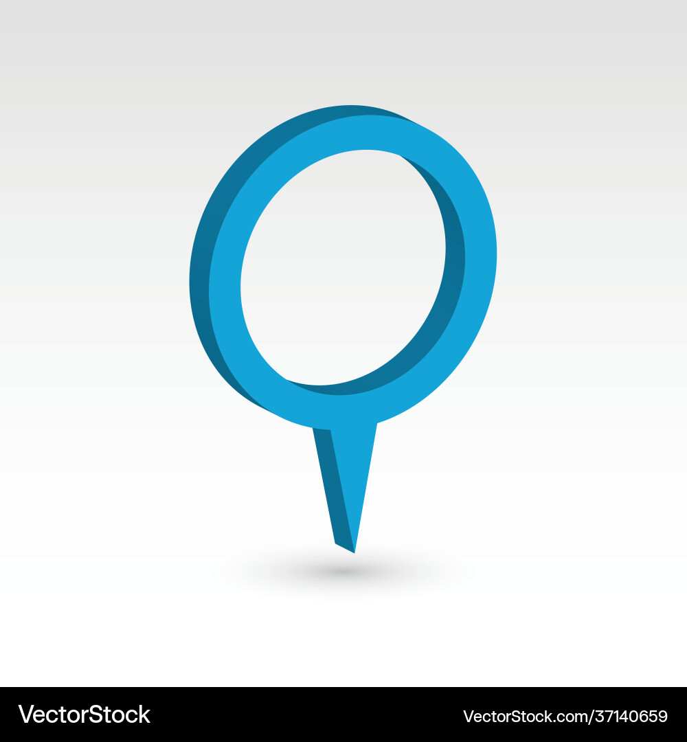 Map pointer - 3d object Map pointer - 3d object vector image