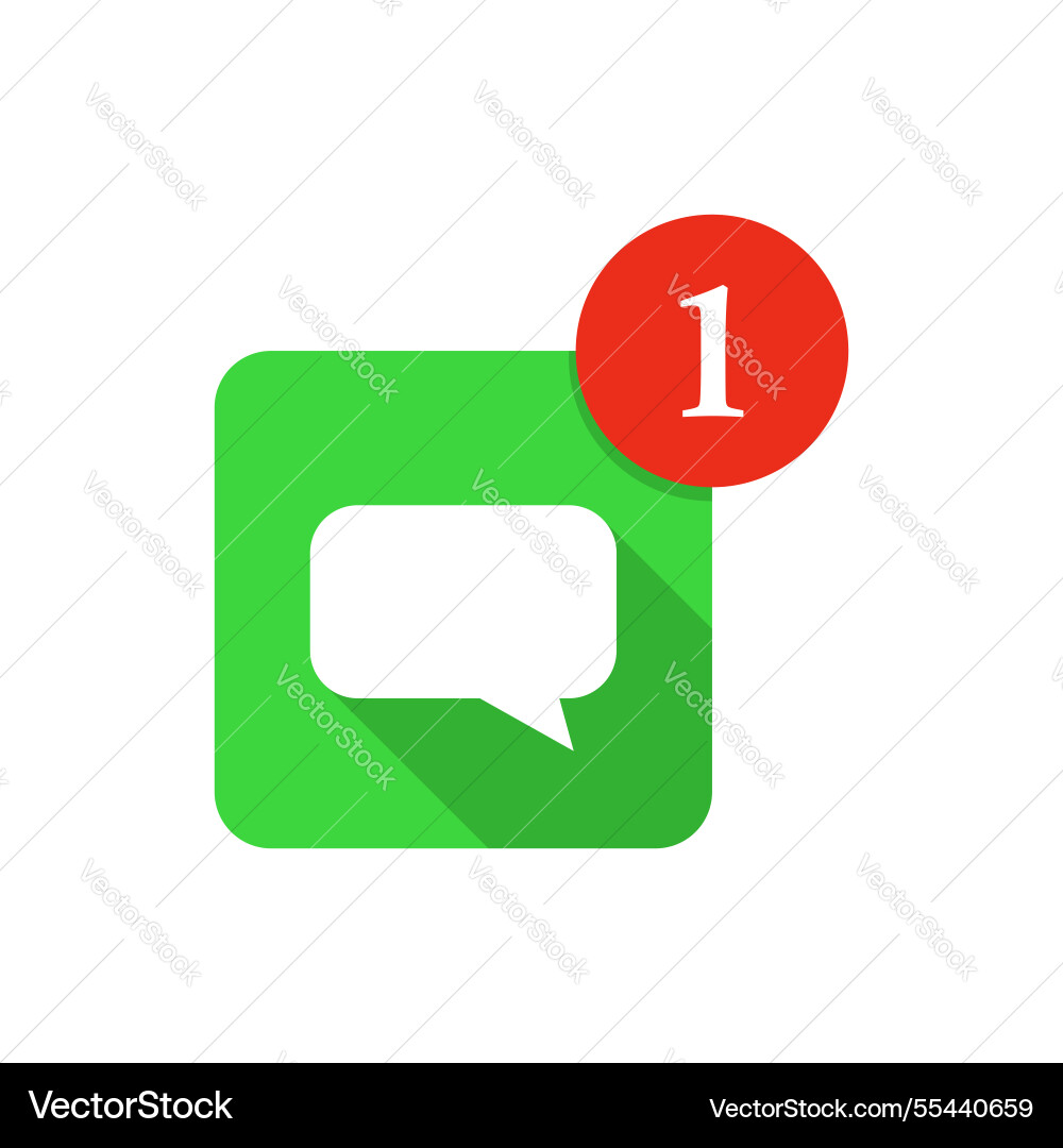 New message icon in flat style incoming inbox New message icon in flat style incoming inbox Vector Image