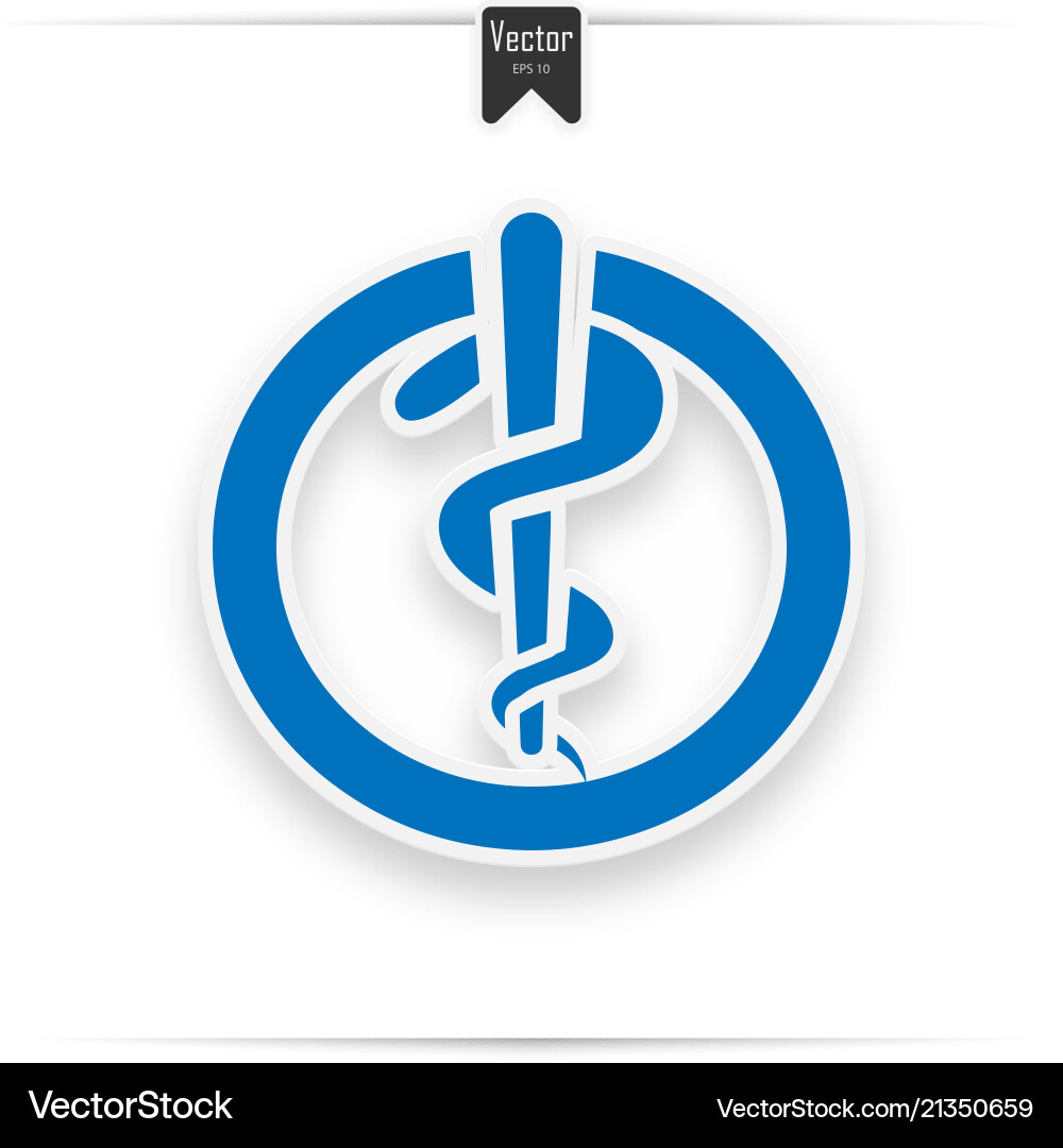 Rod of Asclepius - Medical Symbol Vector Image