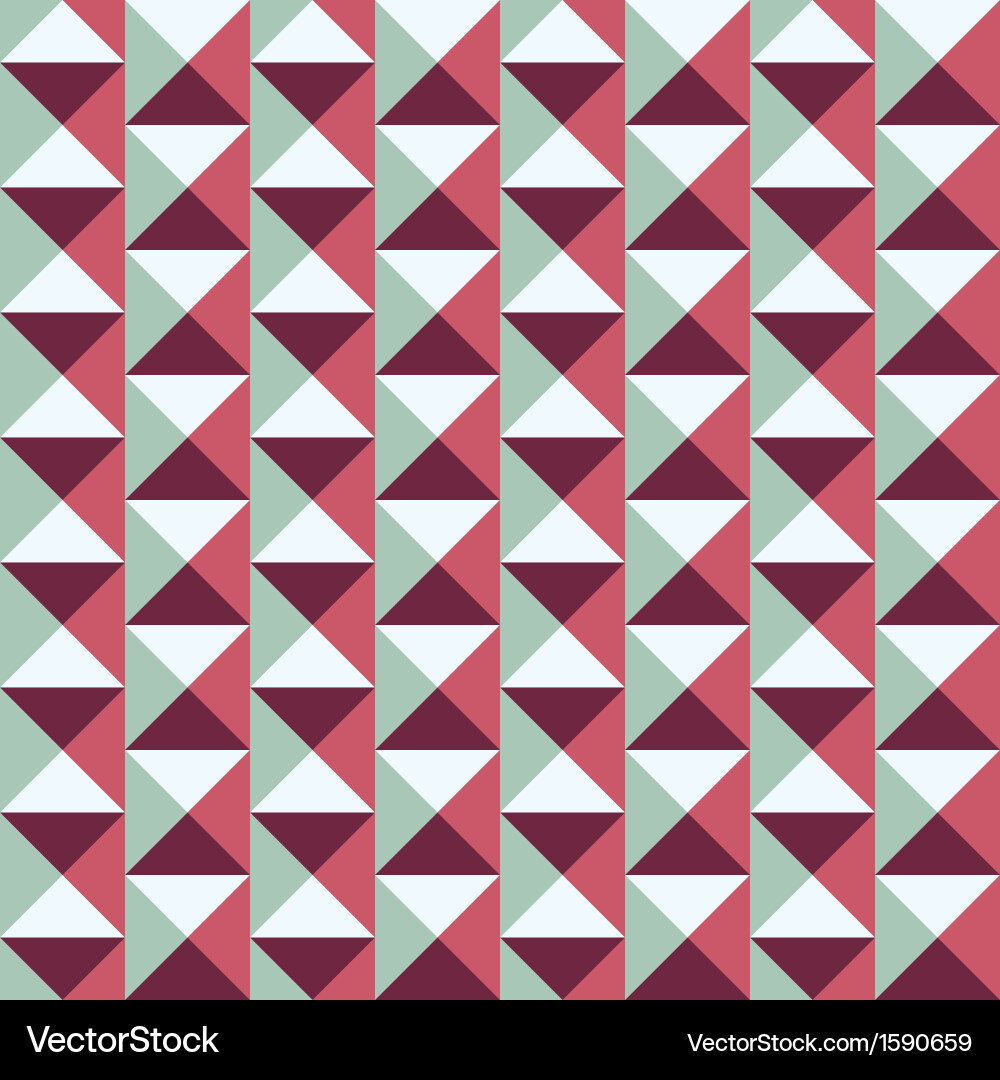 Seamless pattern with squares and triangles Vector Image