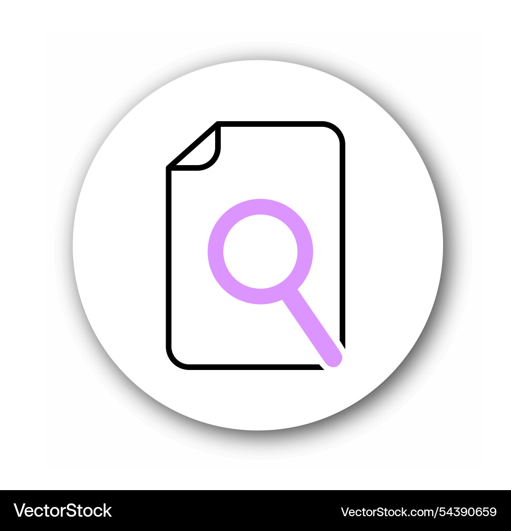 Seo file and approved line icon document Seo file and approved line icon document vector image