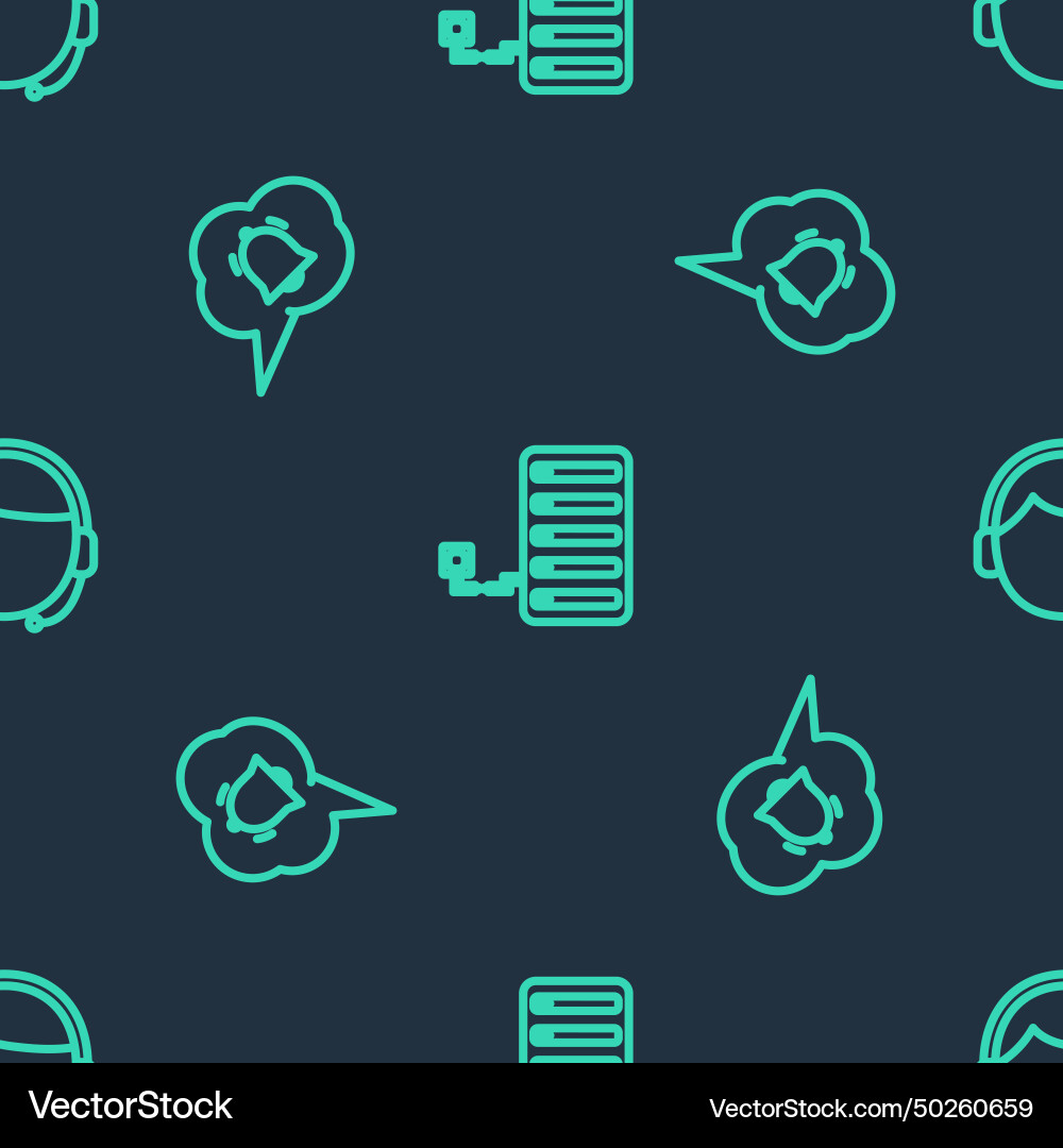 Set line server speech bubble chat notification Set line server speech bubble chat notification vector image
