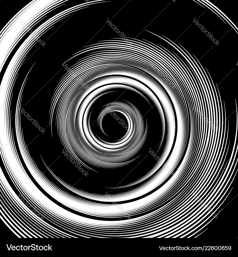 Spiral pattern vortex volute visual effect Spiral pattern vortex volute visual effect vector image