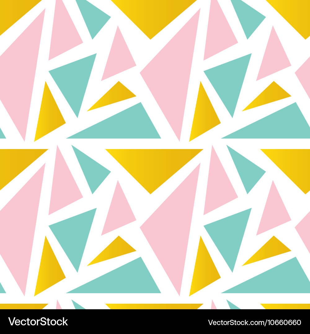 Colorful Triangle Pattern Background Vector Image