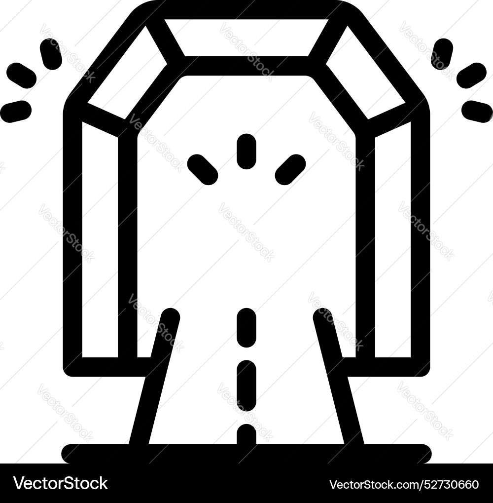 Drone landing platform with lights showing Drone landing platform with lights showing vector image