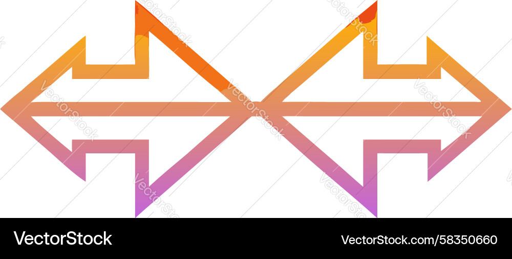 Dynamic Gradient Arrows Vector Image