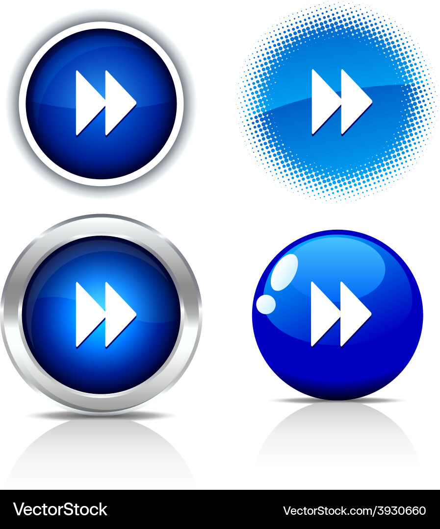 Forward buttons Vector Image