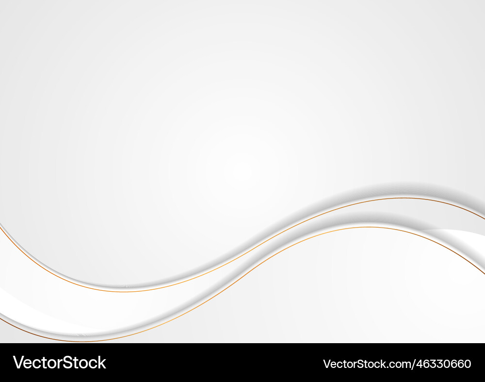 Grey smooth waves abstract background Grey smooth waves abstract background Vector Image