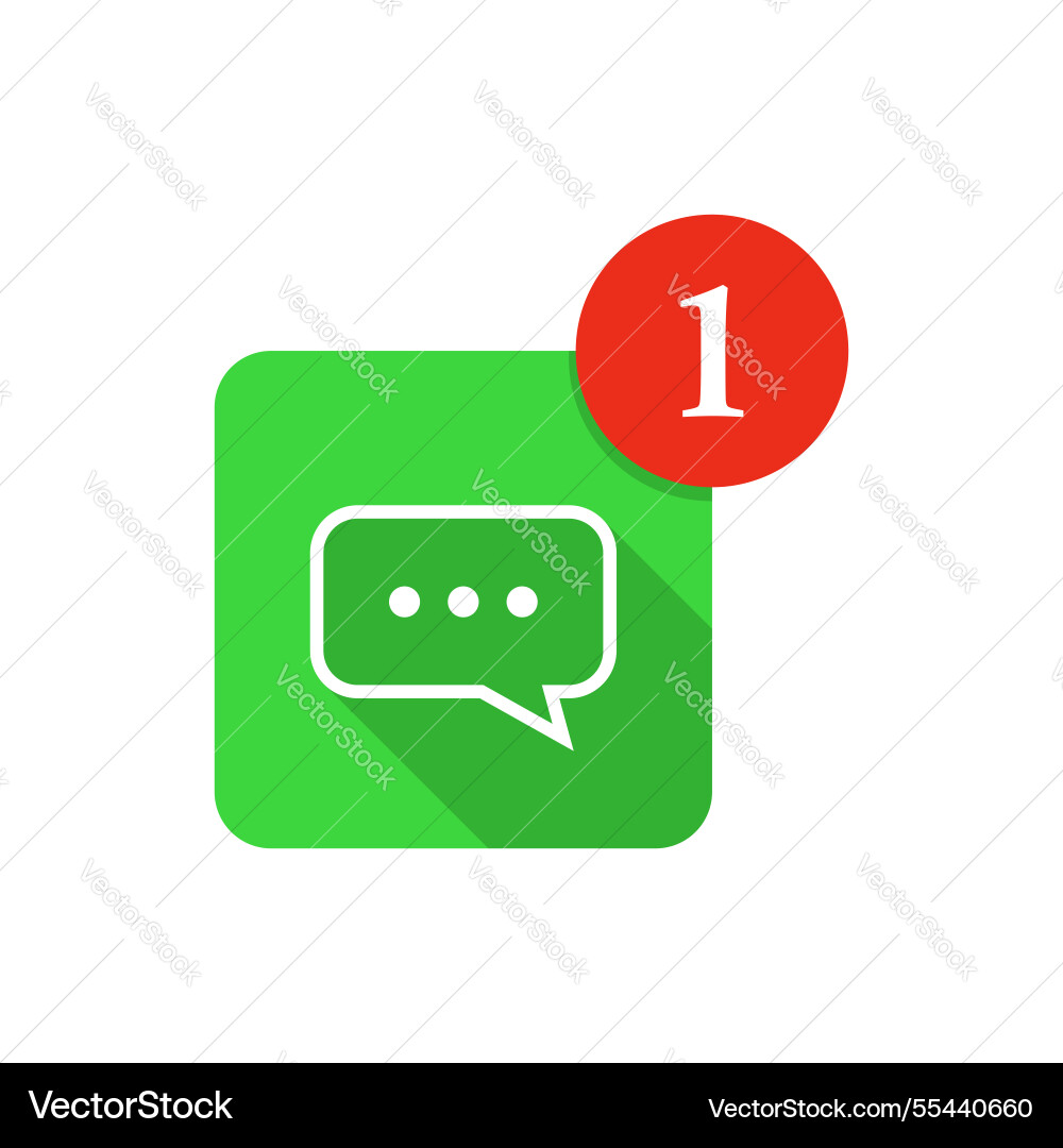 New message icon in flat style incoming inbox New message icon in flat style incoming inbox vector image