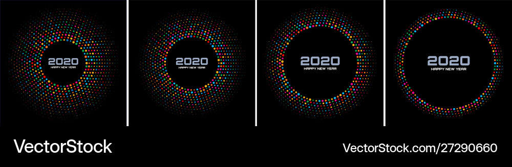 New year 2020 night party rainbow paper confetti New year 2020 night party rainbow paper confetti vector image