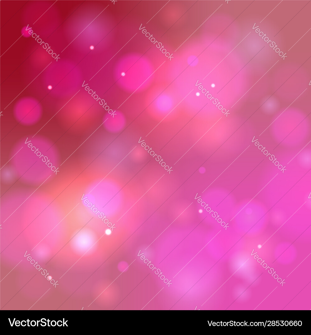 Pink Bokeh Abstract Background vector image