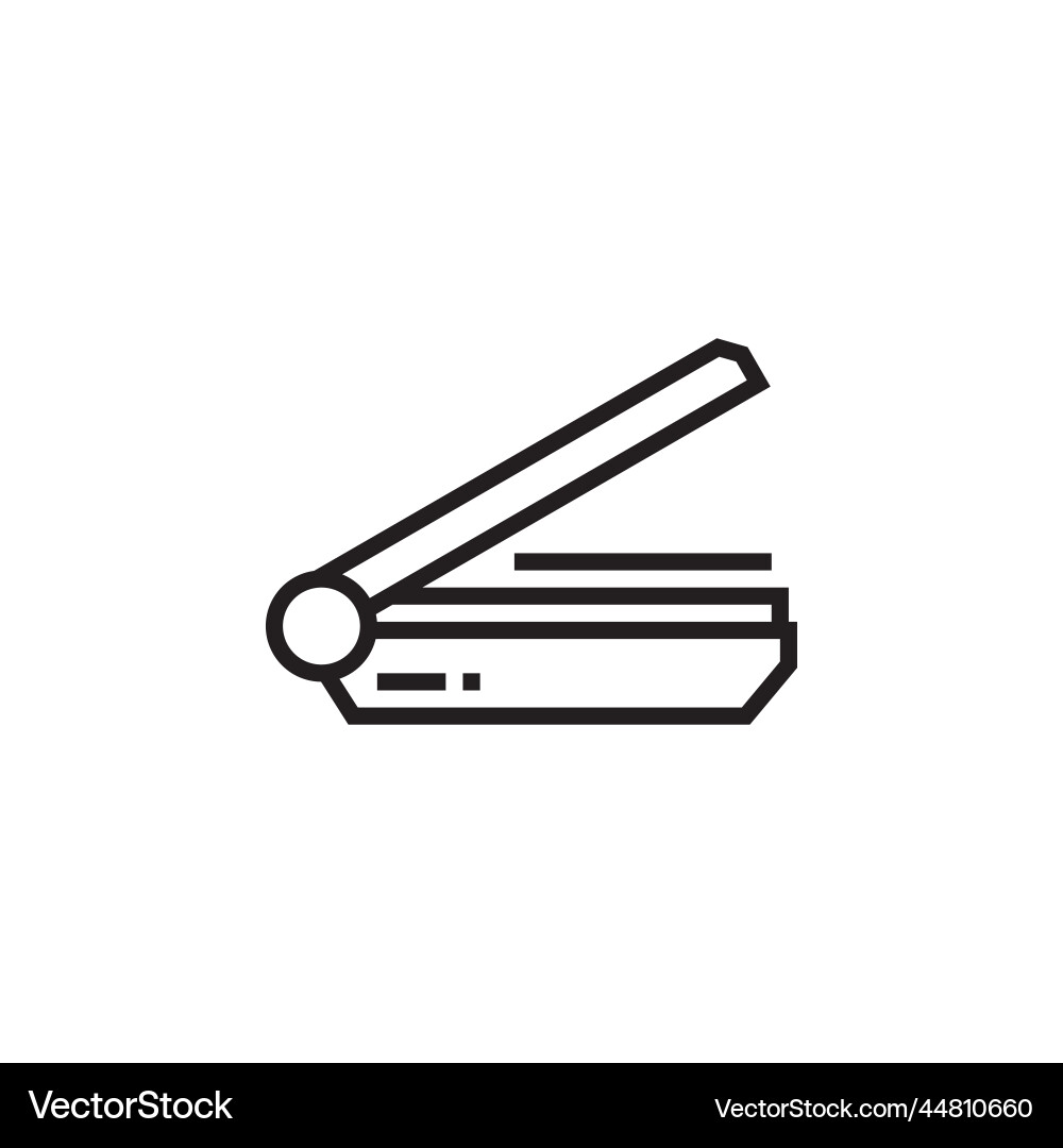 Scanner icon computer component outline vector image