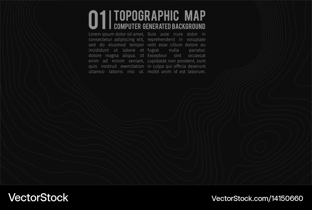 Topographic map background with space for copy vector image