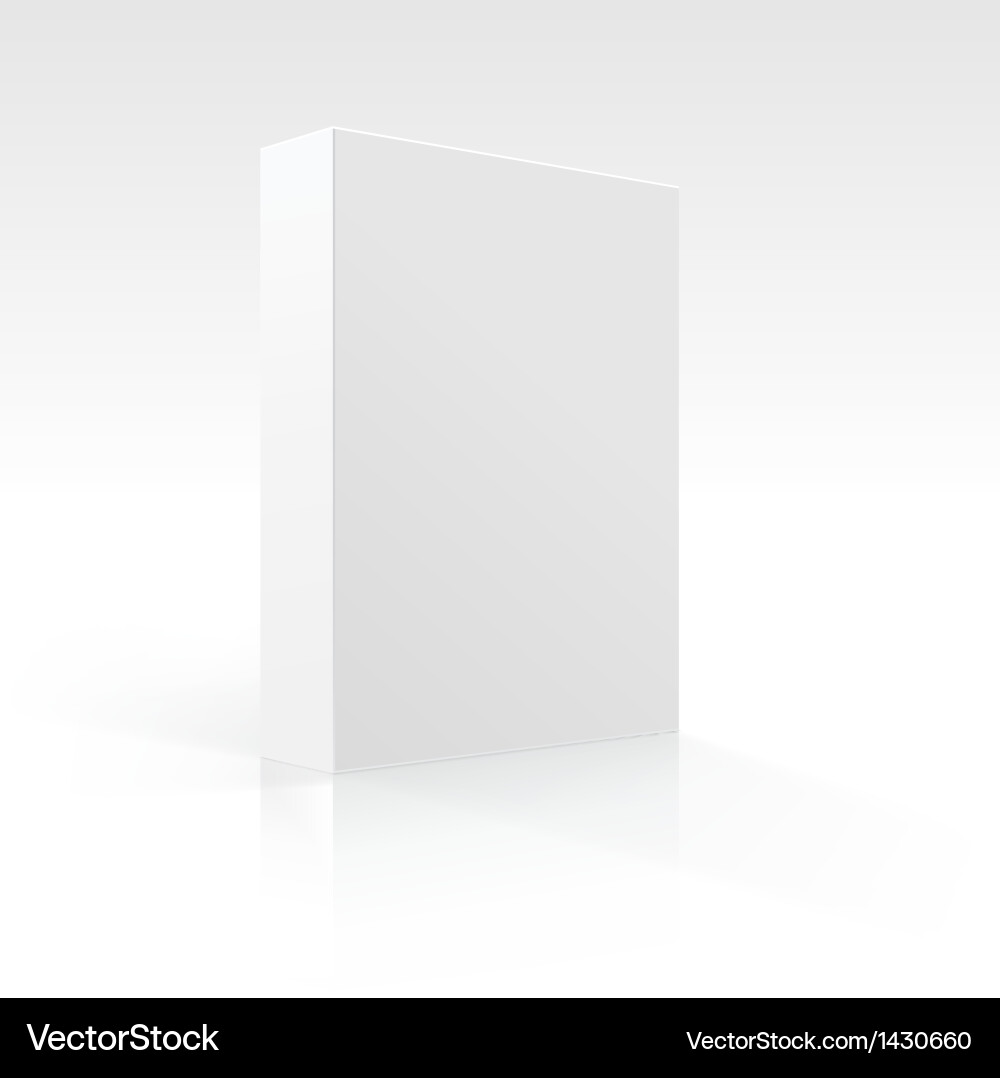 White Empty Box vector image