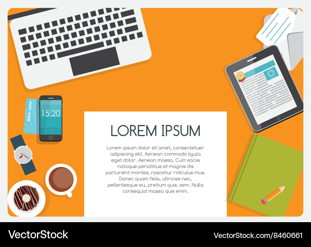Abstract background on business theme with empty vector image