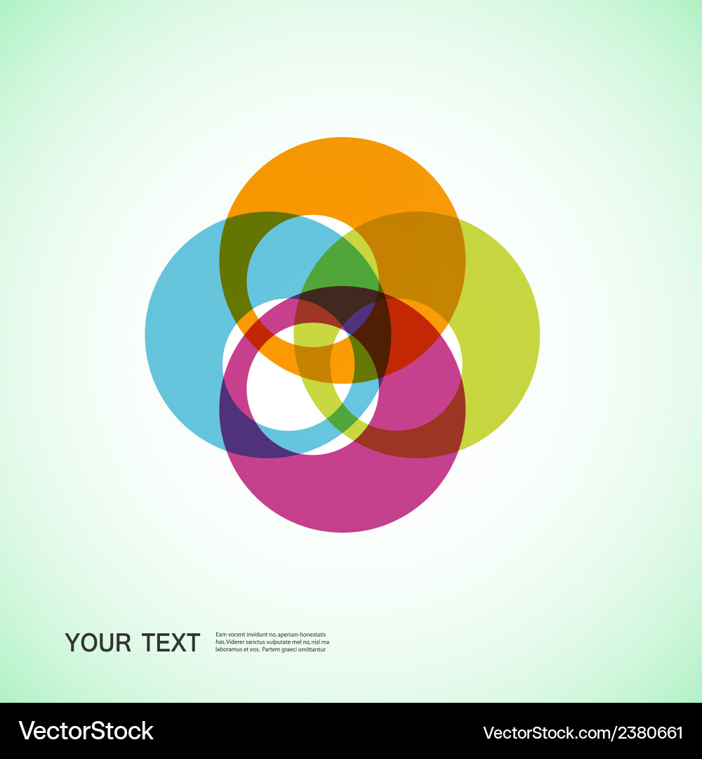 Abstract Colorful Round Forms vector image