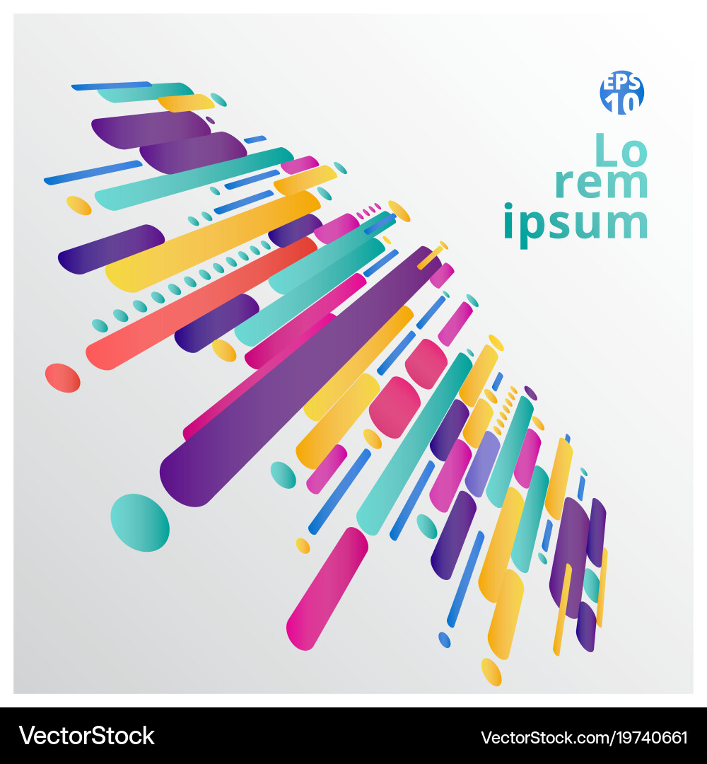 Abstraction modern style composition made Vector Image