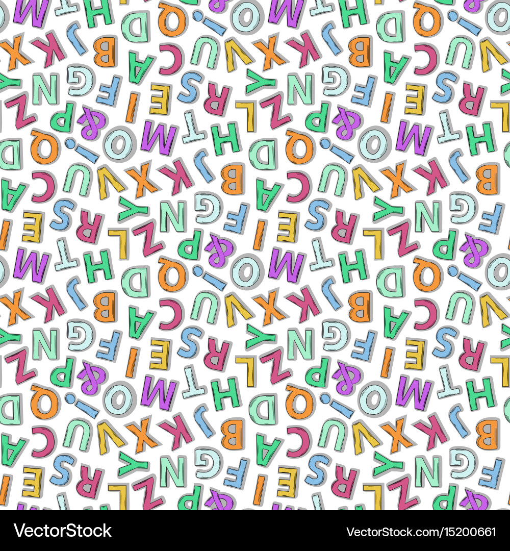 Alphabet Pattern - ABC vector image