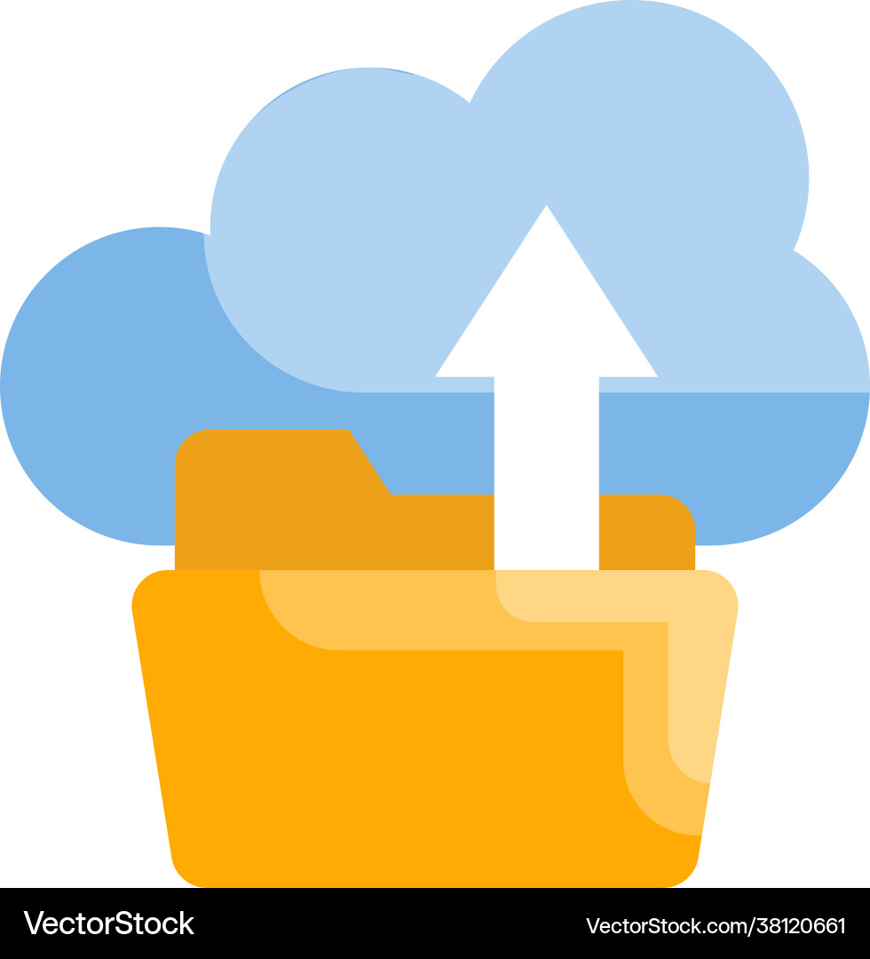 Data upload style Vector Image