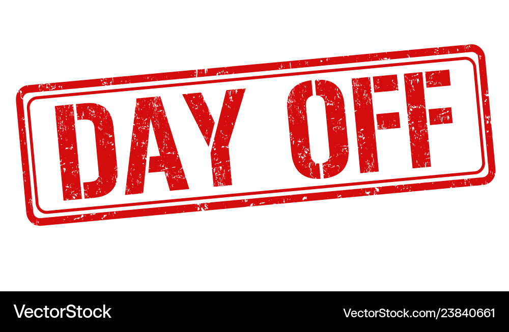 Day Off Stamp Royalty Free Vector Image - VectorStock