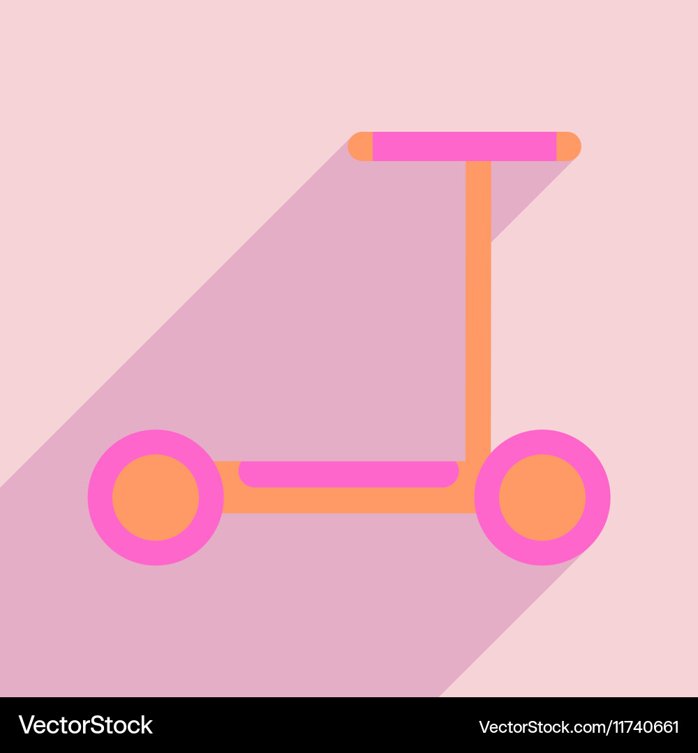 Flat with shadow icon and mobile application Vector Image