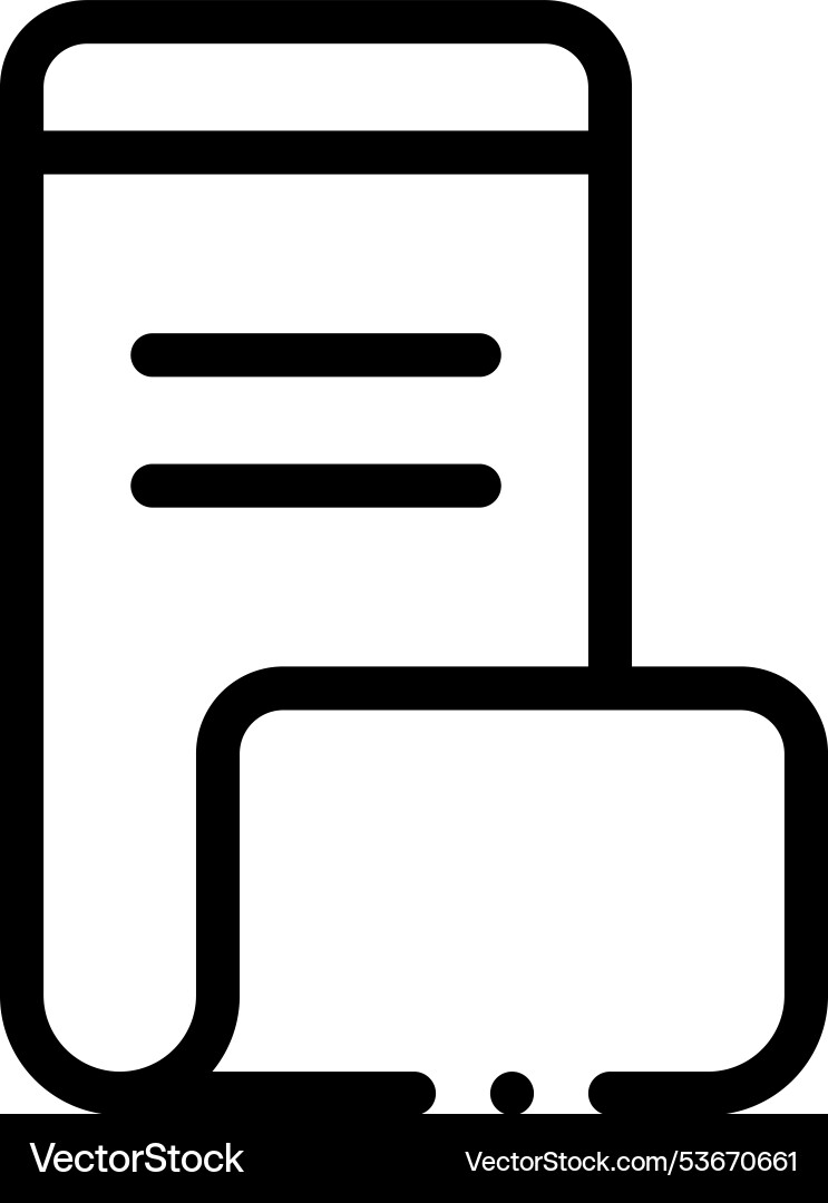 Folde r icon thin linear style design isolated vector image