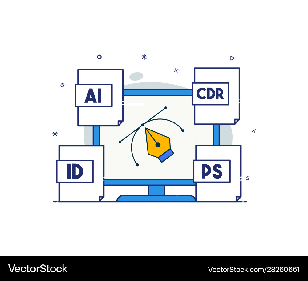 Modern style computer icon Modern style computer icon vector image