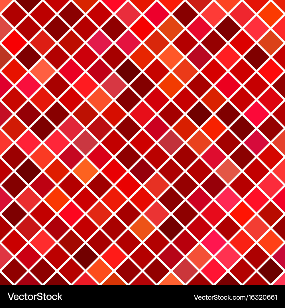 Red abstract square pattern background vector image