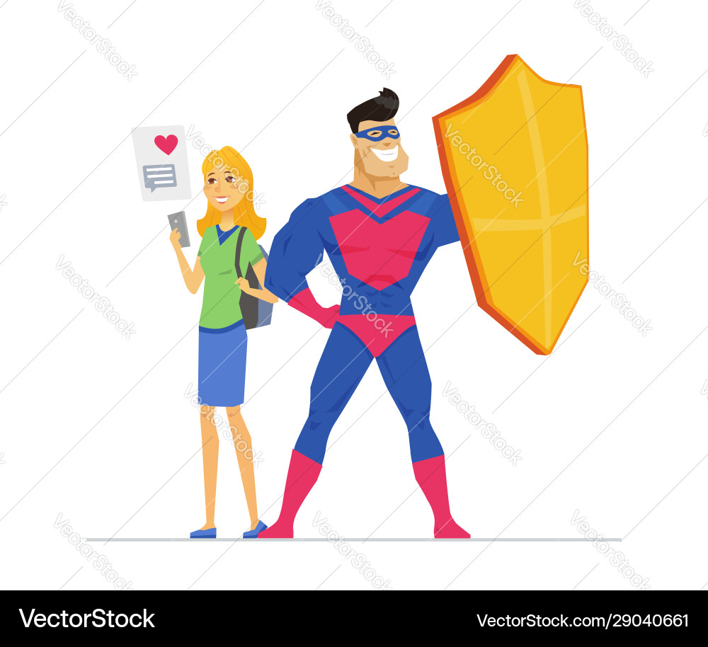 Secure Communication Metaphor Vector Image