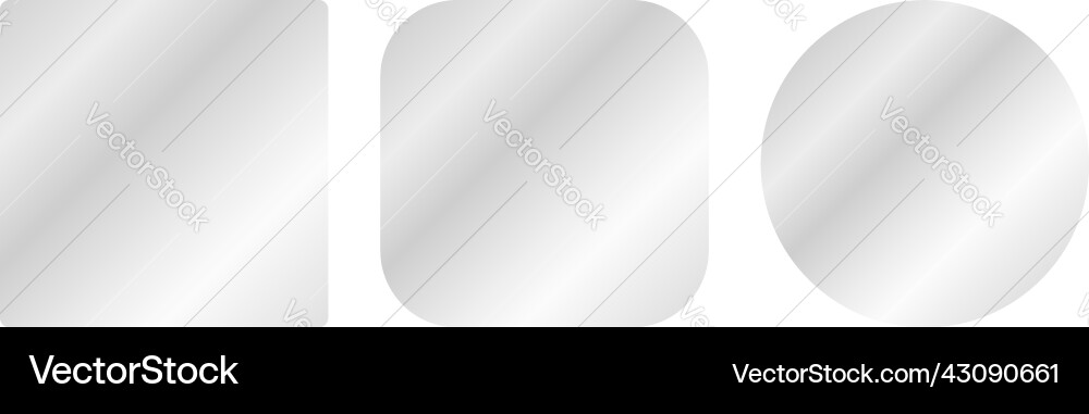 Square rounded circle gradient application Vector Image