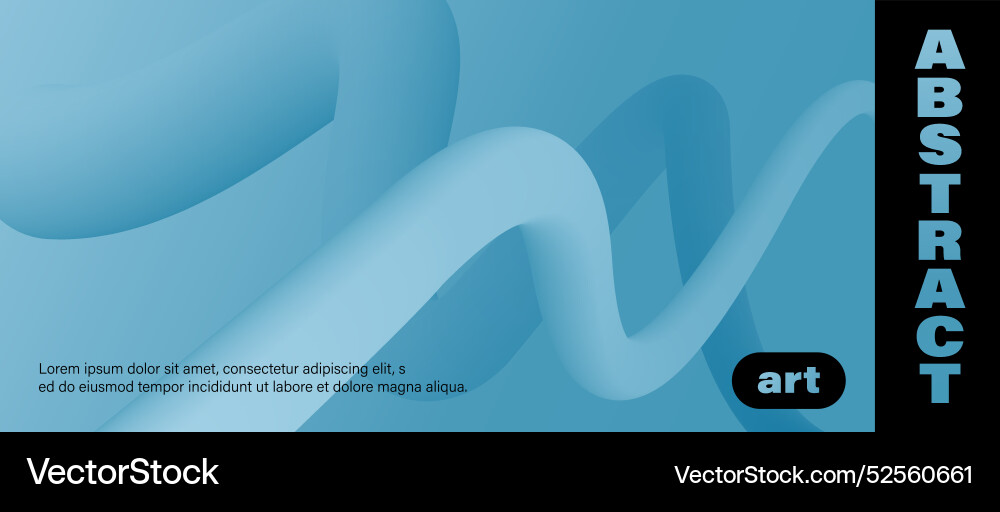Wavy curly shape with colorful gradient modern 3d Wavy curly shape with colorful gradient modern 3d vector image