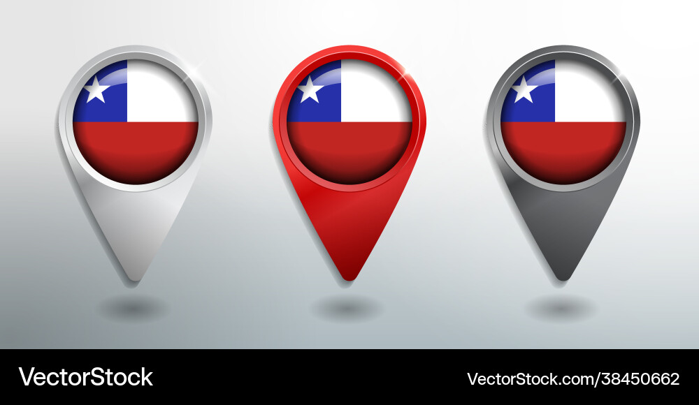 3d pointer tag and location marker with round 3d pointer tag and location marker with round Vector Image