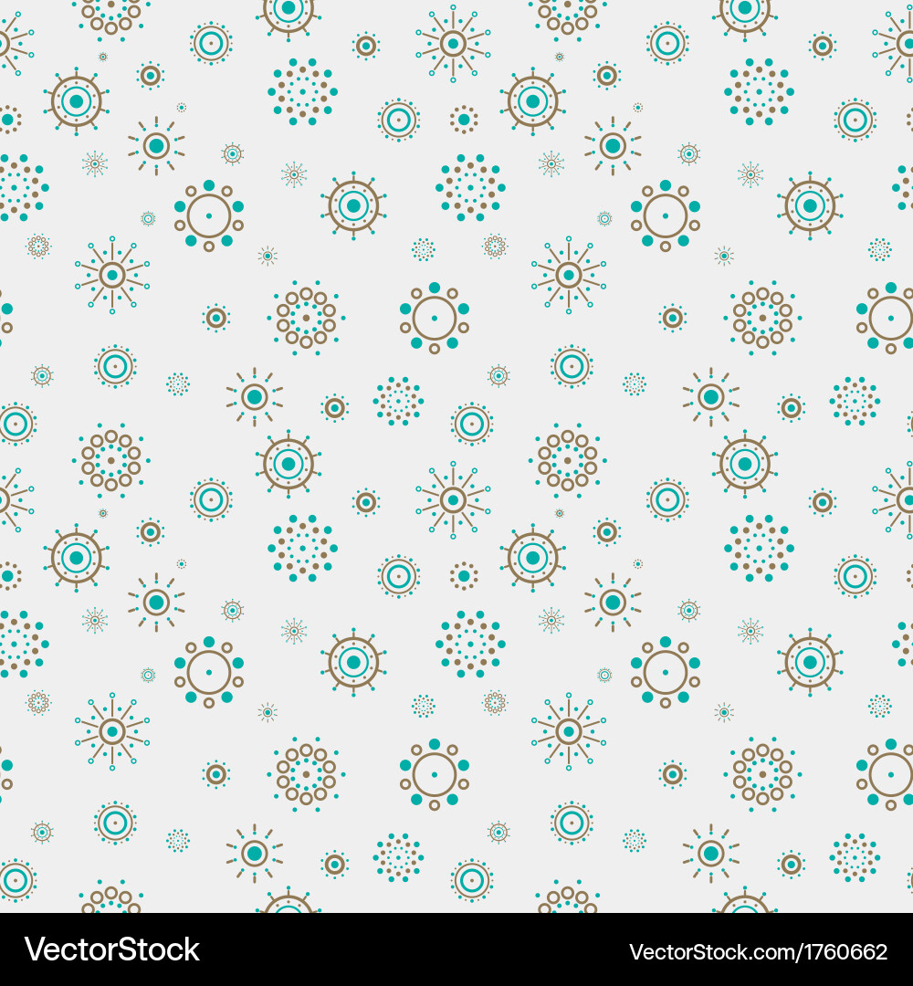Abstract circles seamless pattern vector image
