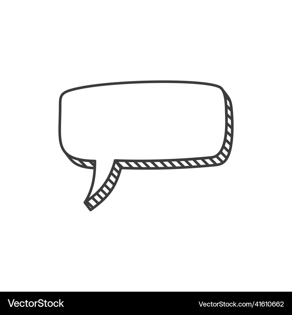 Abstract memo dialog message doodle speech bubble Abstract memo dialog message doodle speech bubble vector image