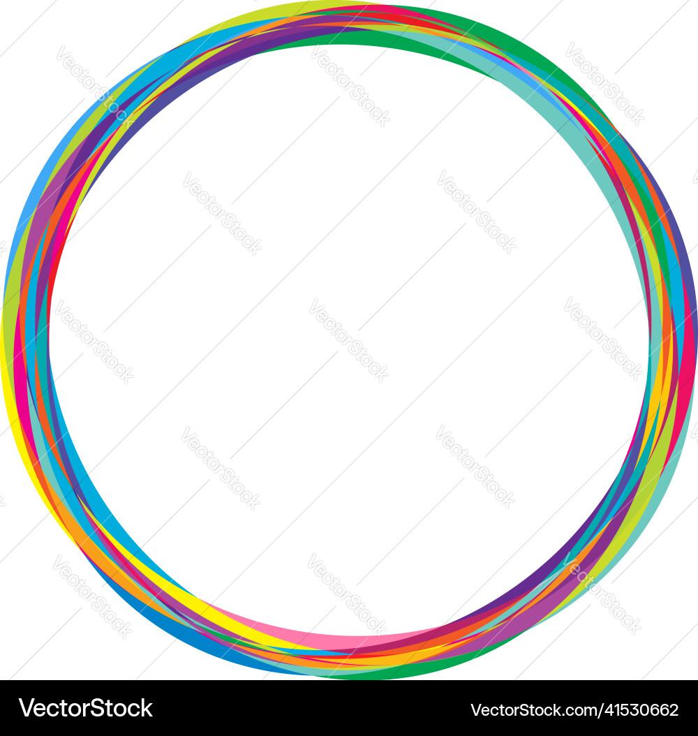 Abstract random circles geometric circular element vector image