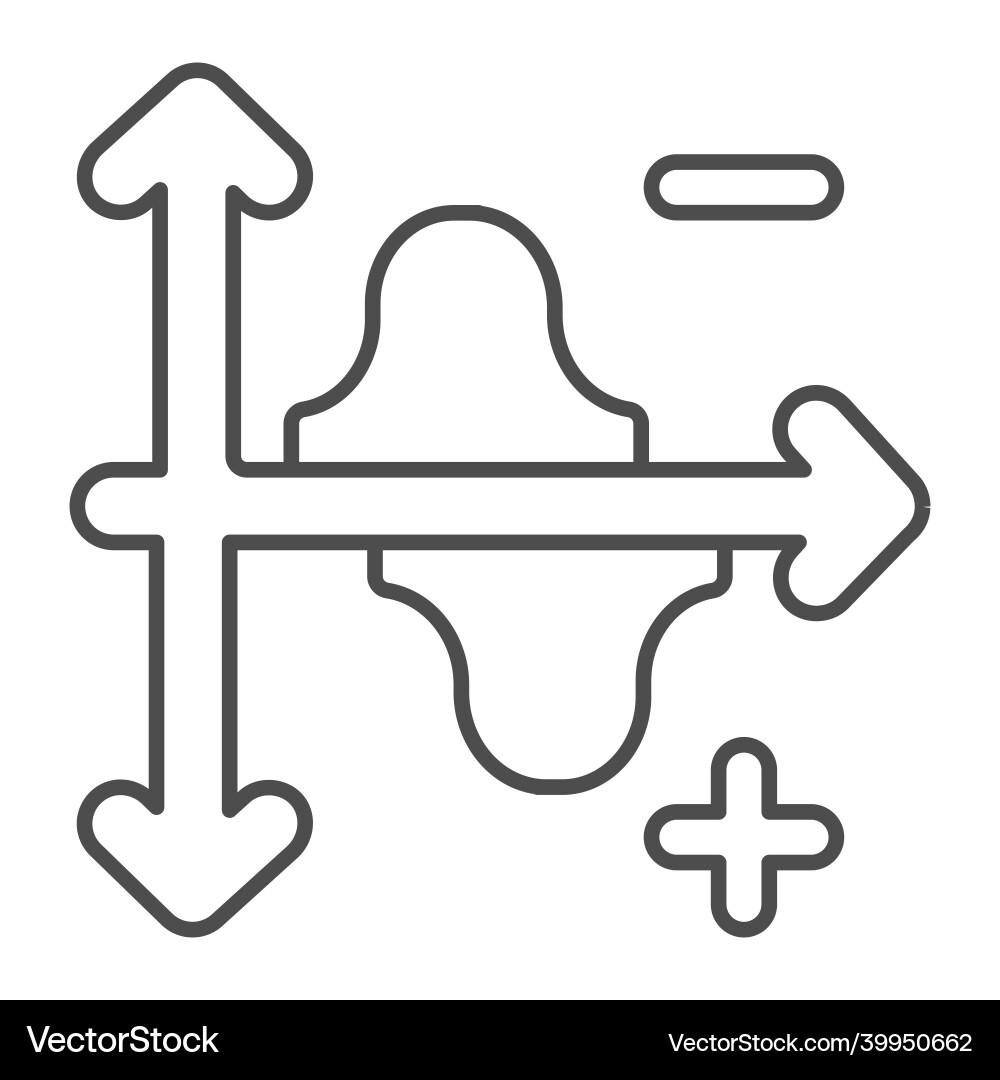Dual graph with descending curve plus and minus Vector Image