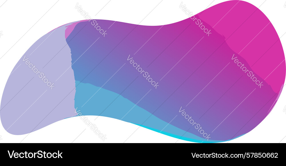 Fluid organic blob gradient abstract shape vector image