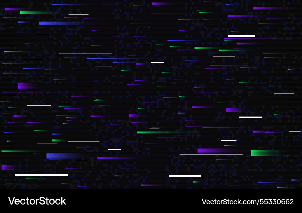 Glitch Linien dynamisch abstraktes Rauschen horizontal Glitch Linien dynamisch abstraktes Rauschen horizontal Vektorbild