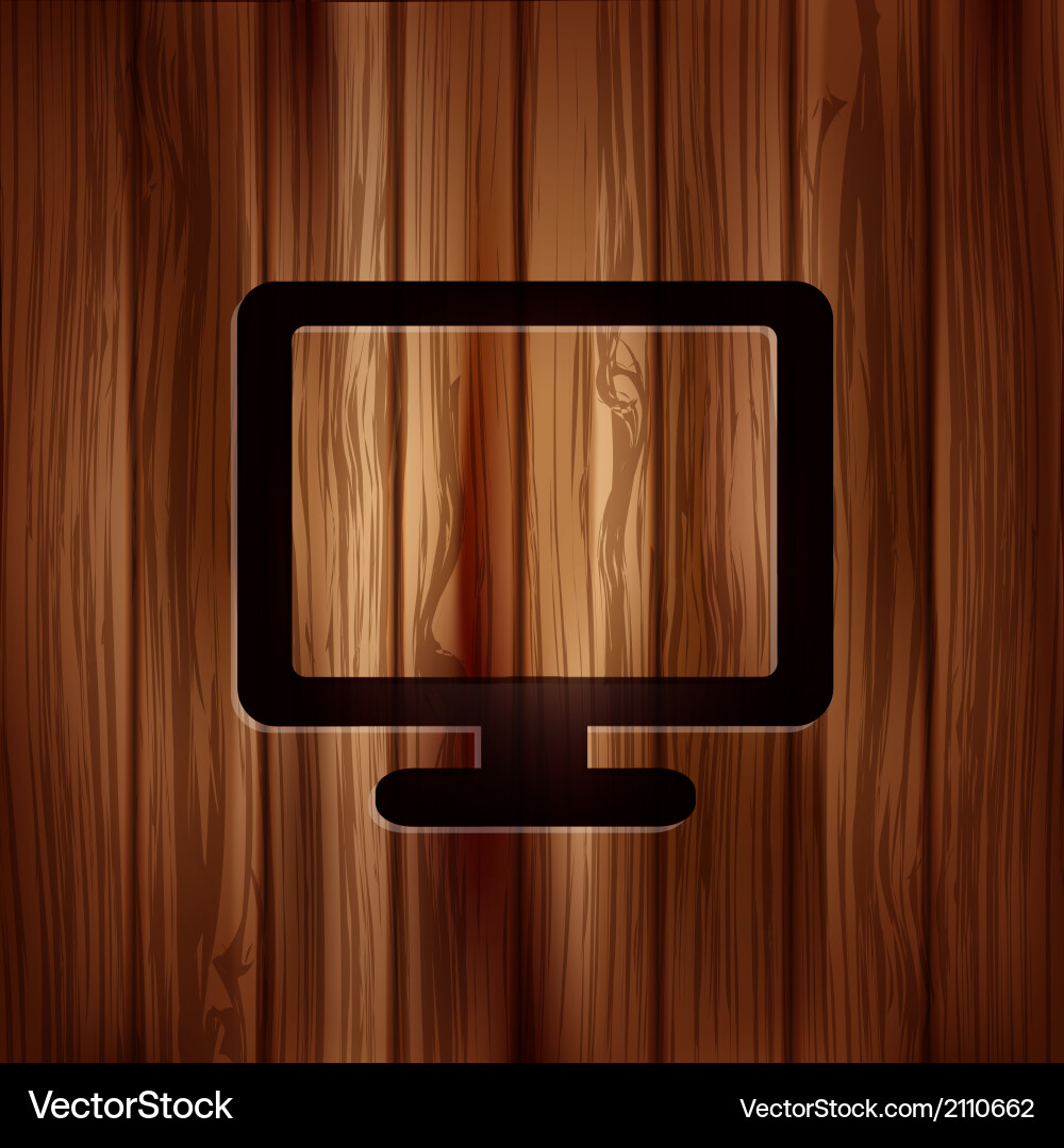 Monitor Web-Icon-Computer-Anzeige vektorbild