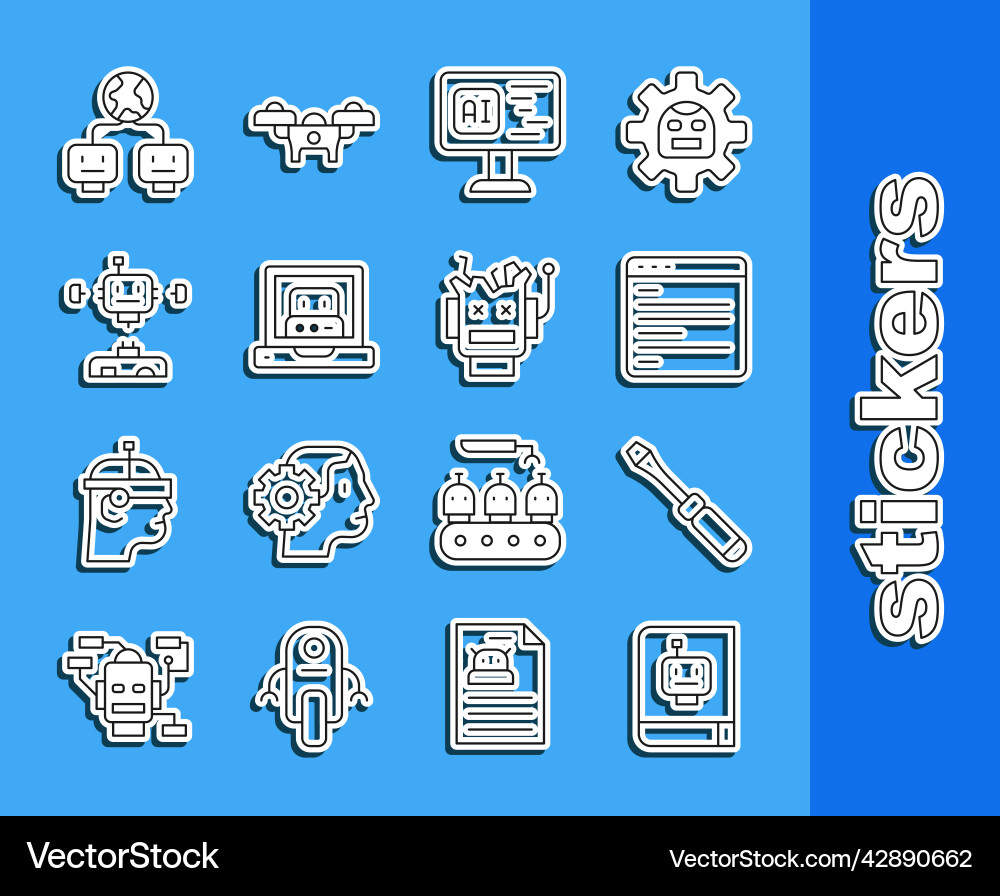 Set line user manual screwdriver computer api Set line user manual screwdriver computer api Vector Image
