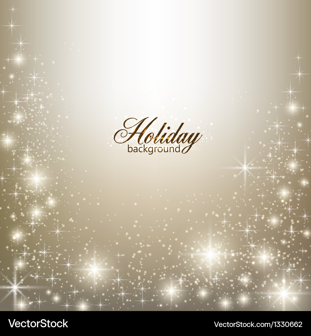 Sparkling Winter Snowflake Background vector image