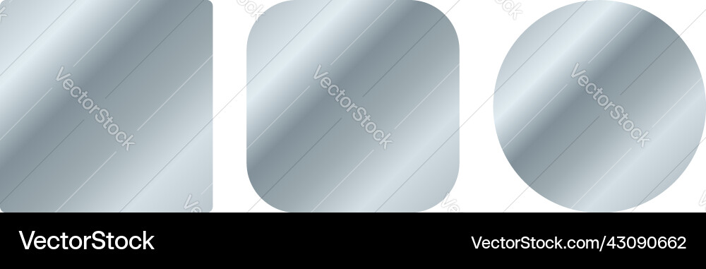 Square rounded circle gradient application Vector Image