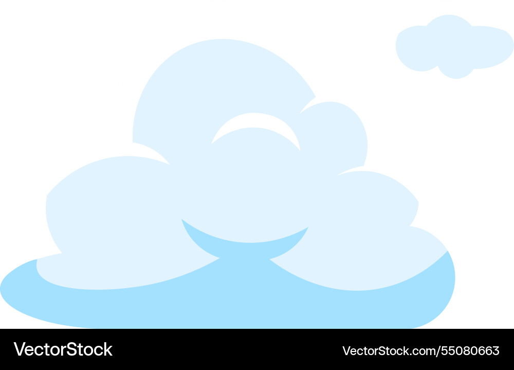 Light blue cloud computing floating in cyberspace Light blue cloud computing floating in cyberspace vector image