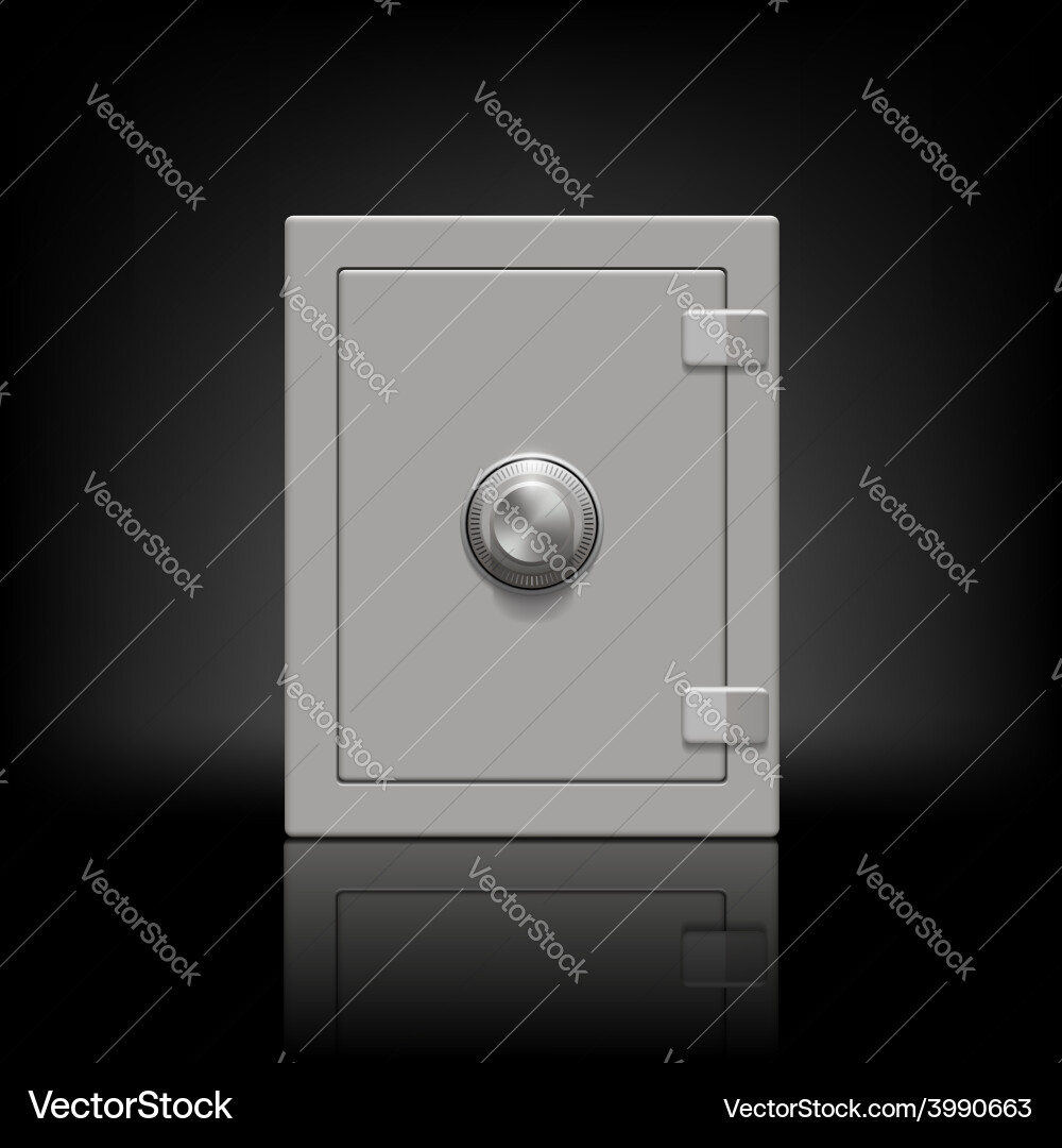 Metal safe Royalty Free Vector Image - VectorStock