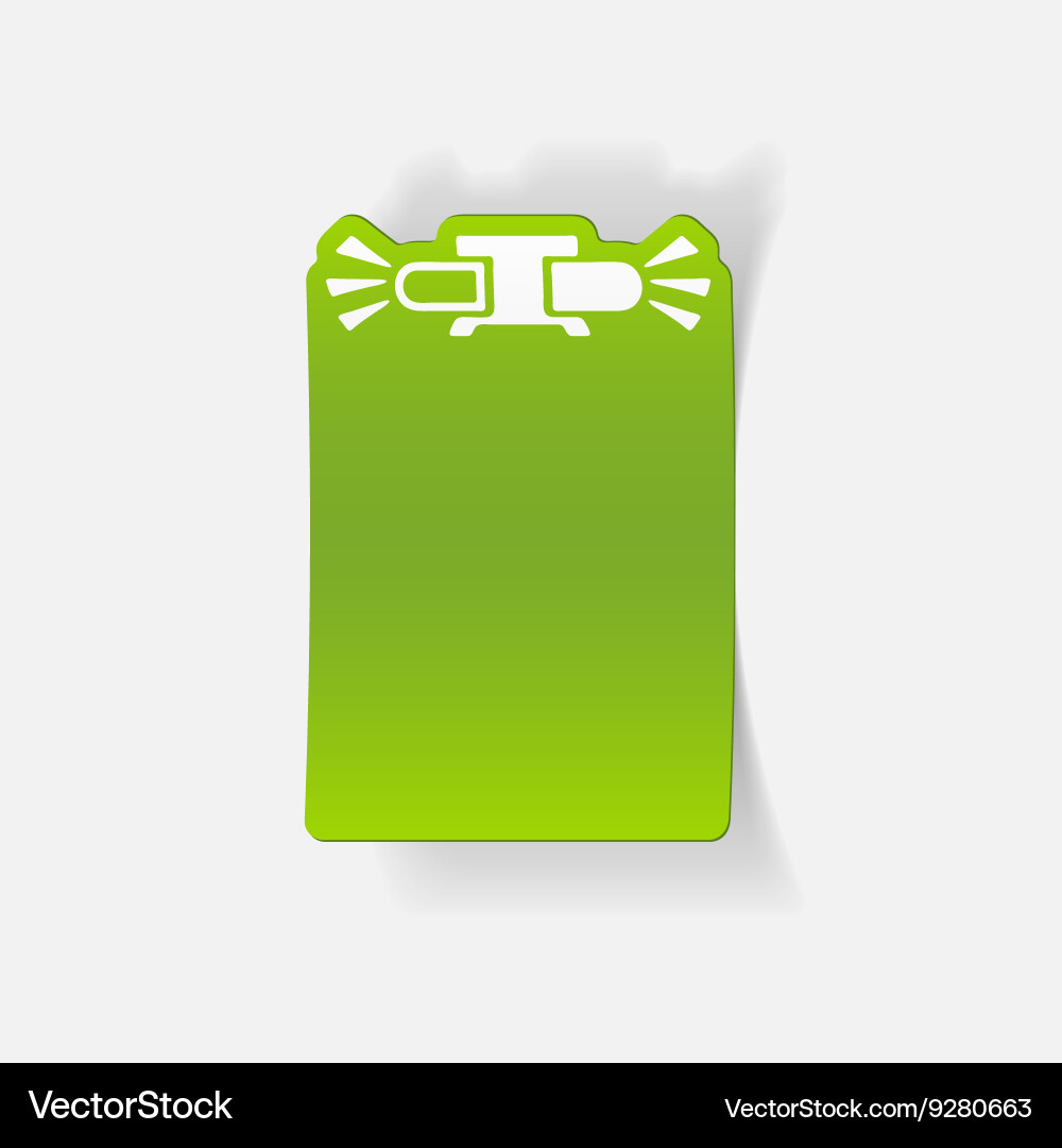 Realistic design element flasher Vector Image