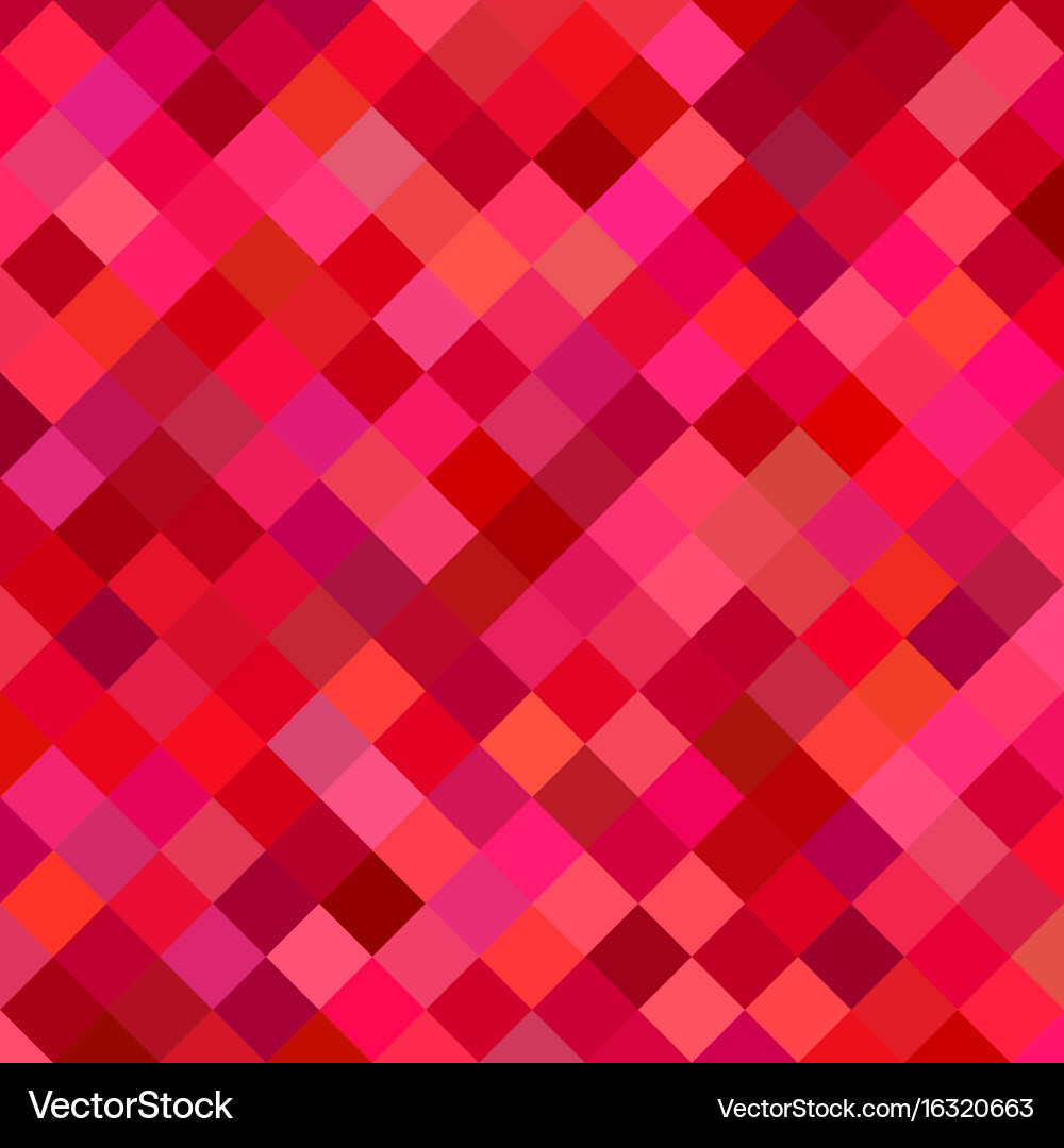 Red abstract square pattern background vector image