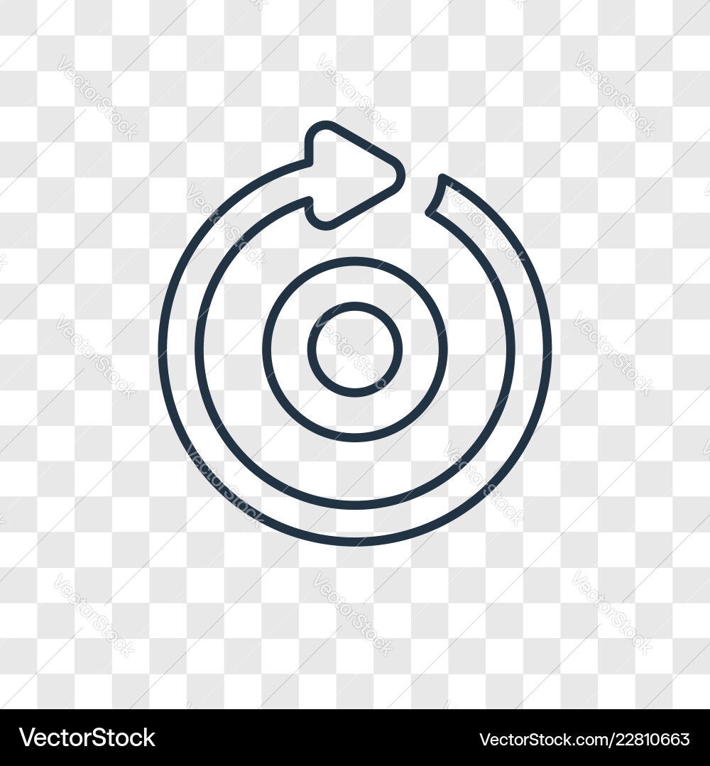 Reload concept linear icon isolated Reload concept linear icon isolated vector image