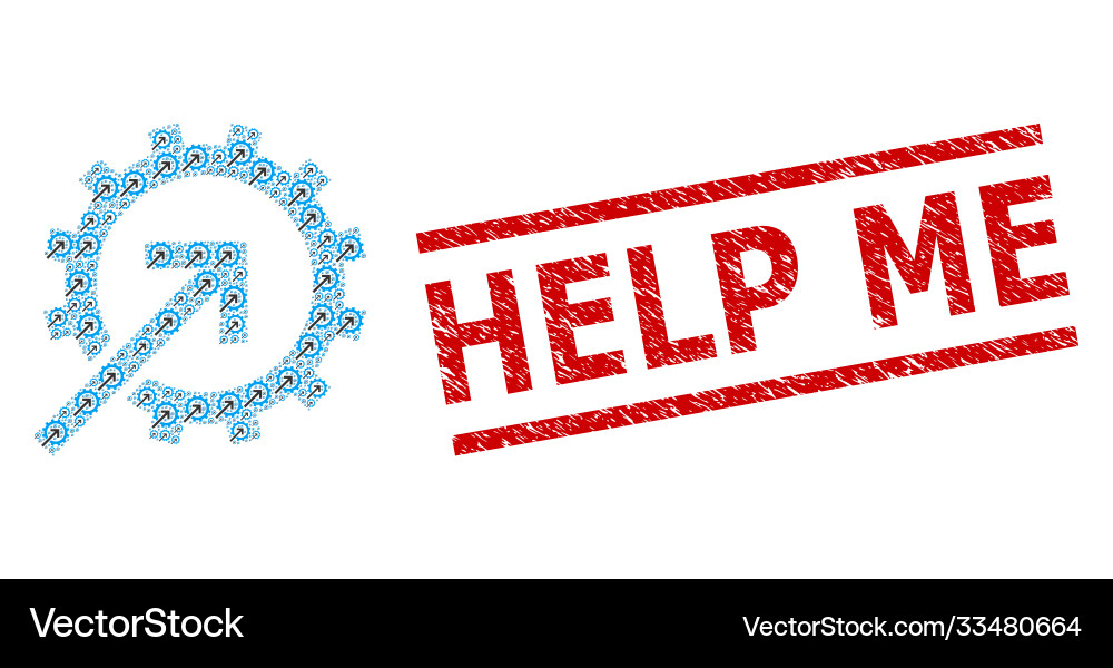 Cog integration recursive composition Cog integration recursive composition vector image