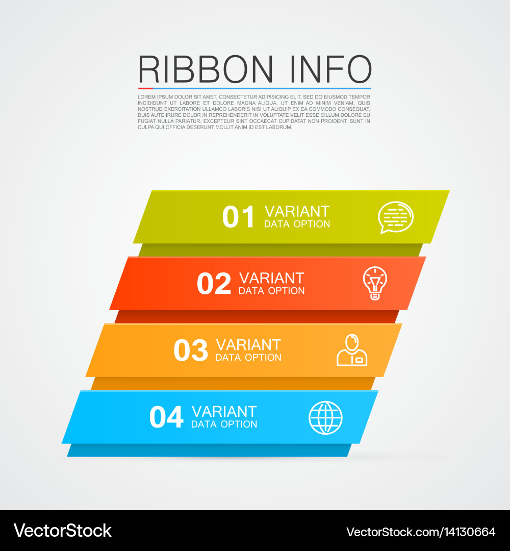 Data list of options vector image