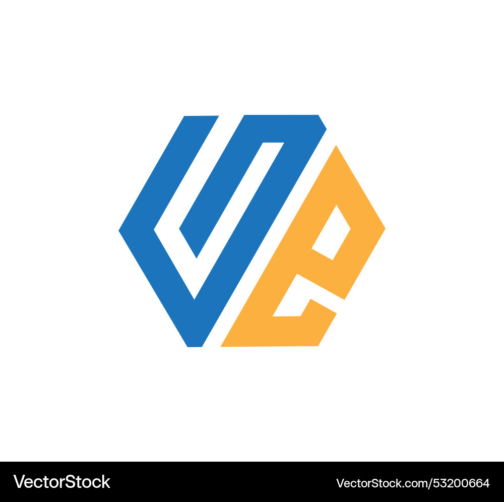Initial eg letter logo design template Royalty Free Vector